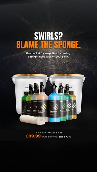 Stop washing swirls in