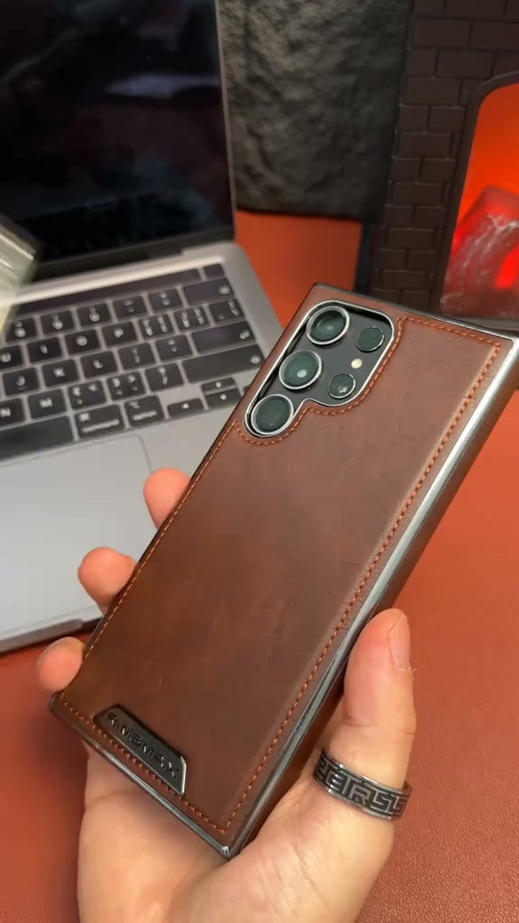 Leather Card Holder MagSafe Stand Case