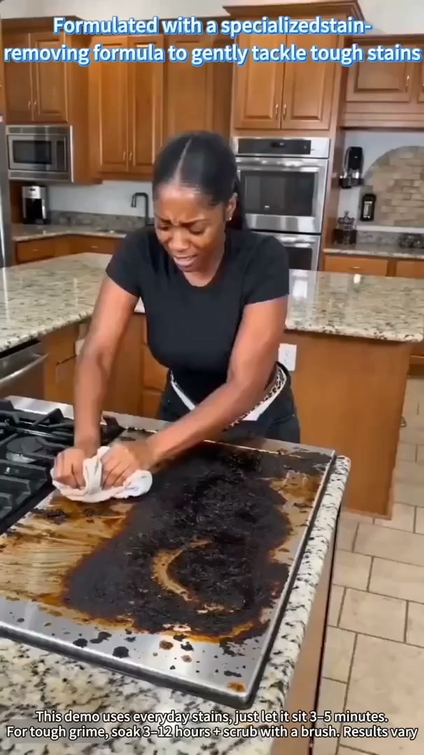 Stop scrubbing burned grease for hours until your arms hurt!