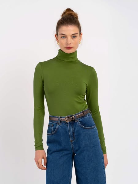 Silky Roll Neck