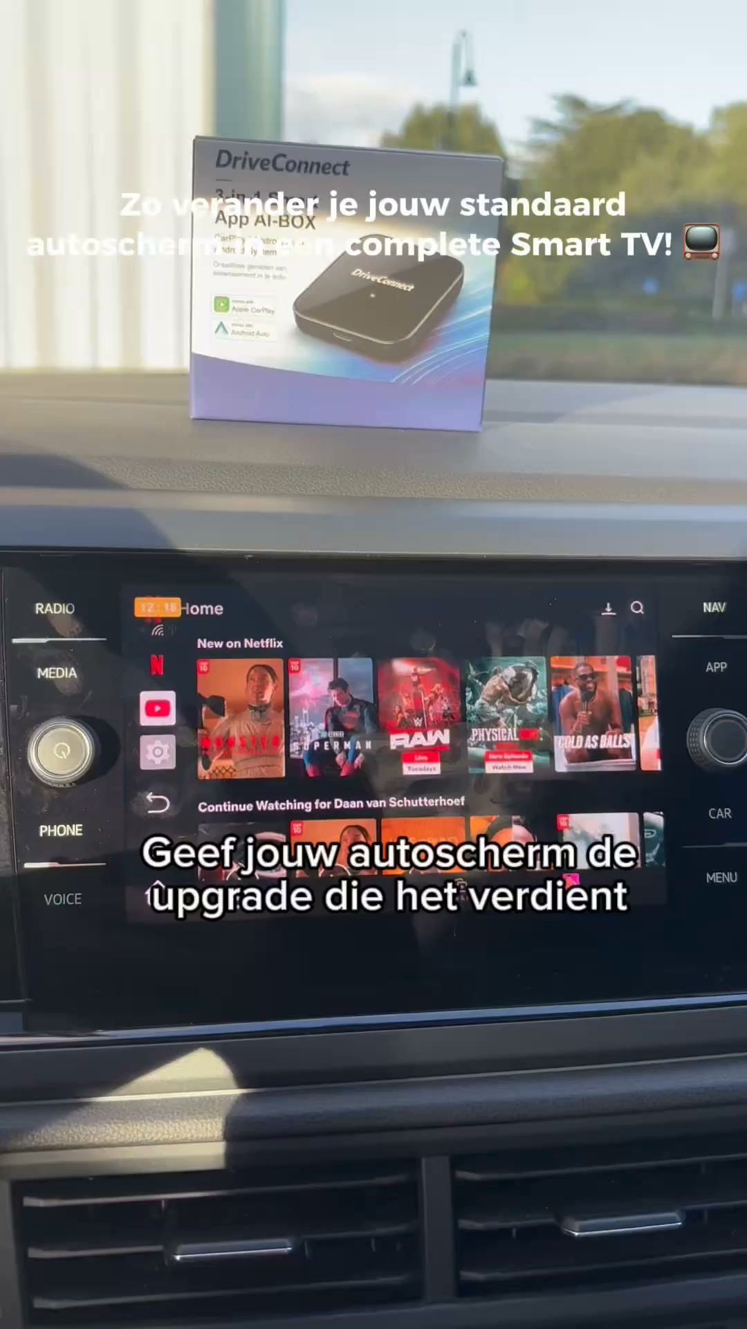 Maak van je autoscherm een Smart TV