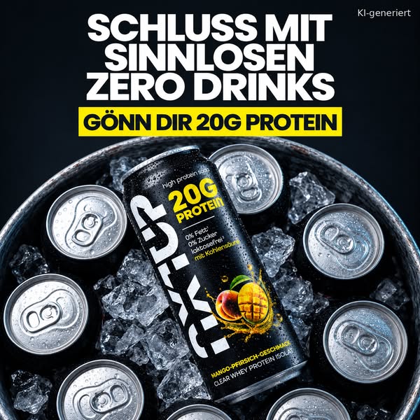 20g Protein. 0g Zucker.