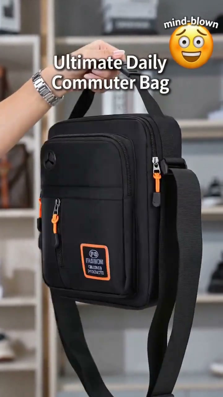 2026 Sale — Over 34200 Sold! Men's Lightweight Oxford Shoulder Crossbody Bag｜Water-resistant Multi-Pocket Commuter Sling Bag