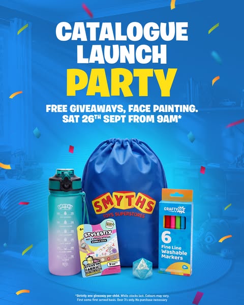 Catalogue Launch Party – Free Fun for the Family!