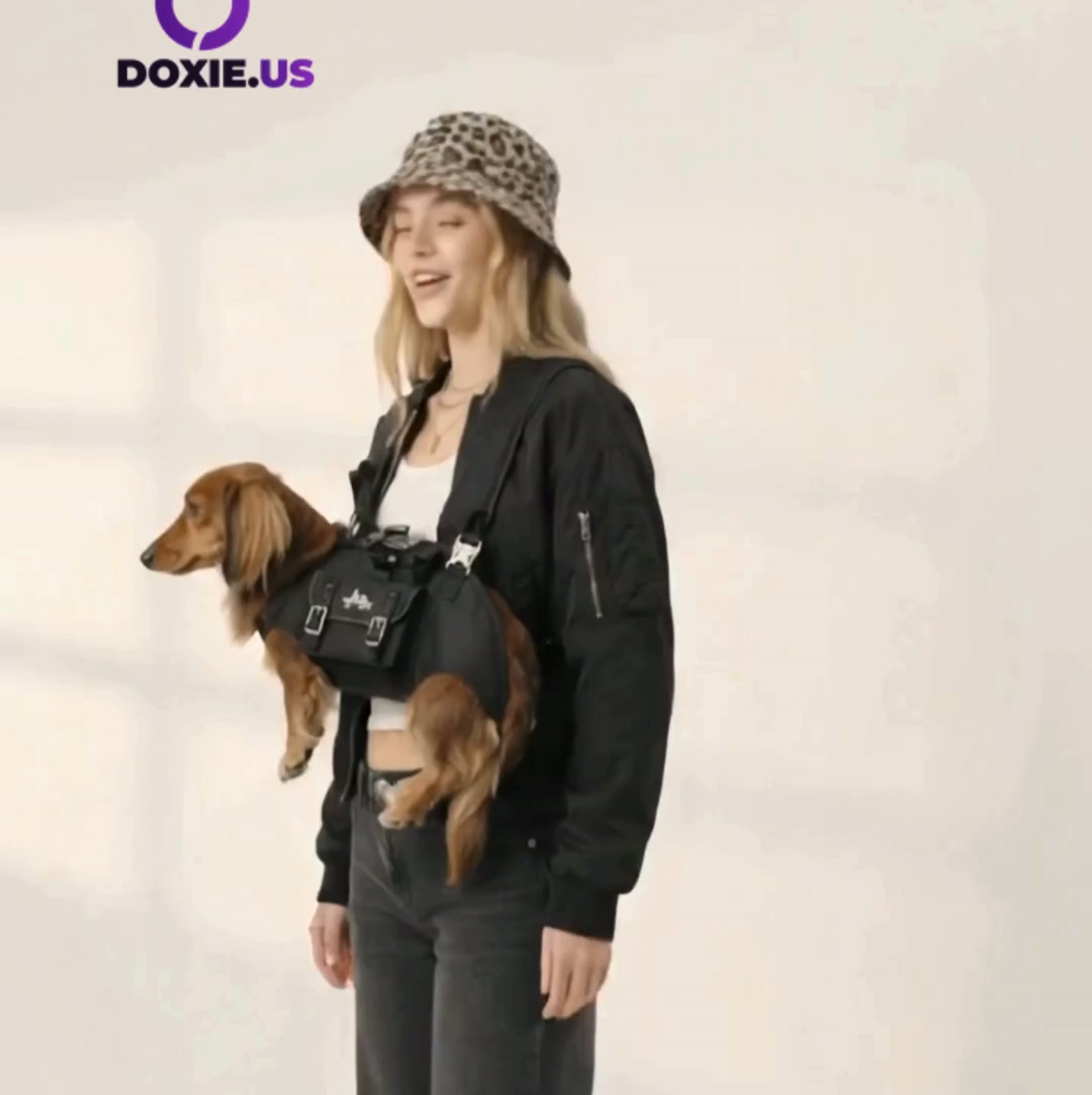 DachCarry Dachshund Side Carry Backpack – Lightweight Portable and Sec
