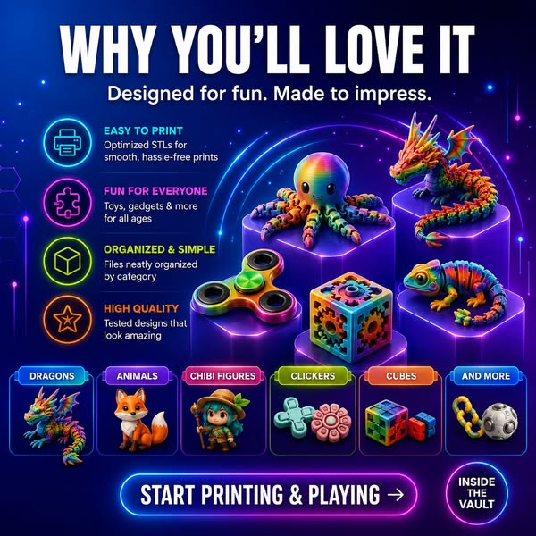 Print 300+ Fidget Toys