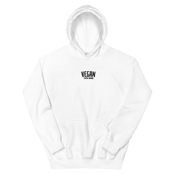 VEGAN For The Animals Unisex Embroidered Hoodie