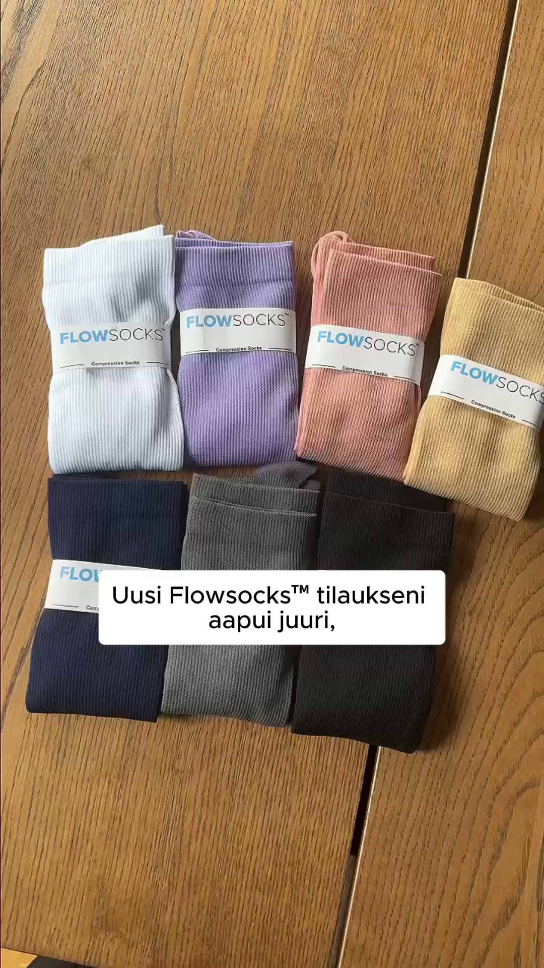 Väsyneet, turvonneet jalat? FlowSocks™ ratkaisee sen vaivattomasti! 4.8/5