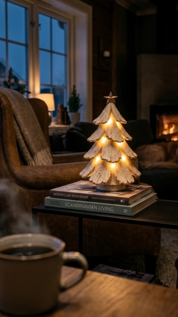 Vintage Lighted Christmas Tree Figurine