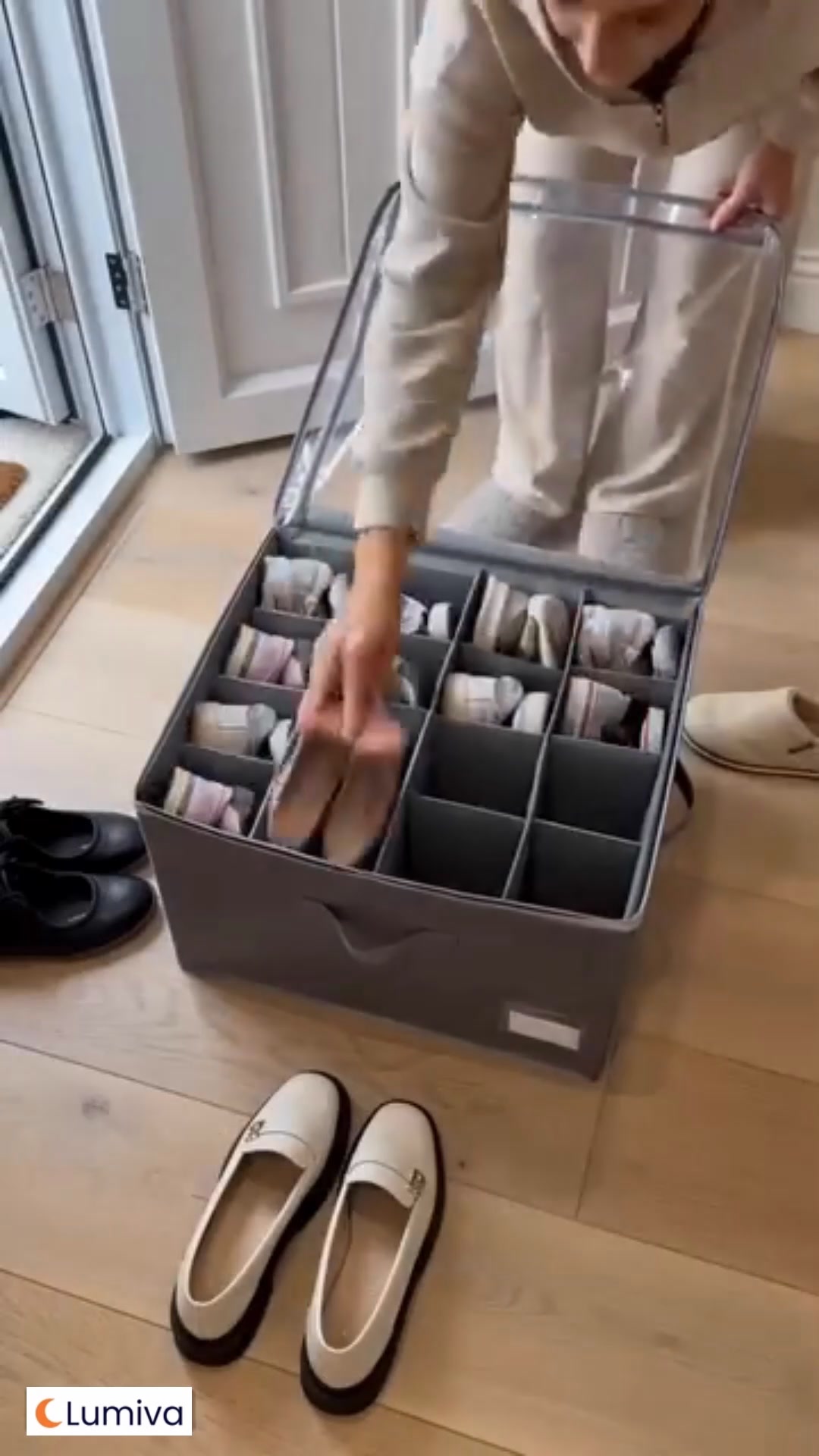 Aldrig mer skor i en rörig hög