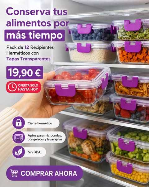 Set 24 Recipientes Herméticos