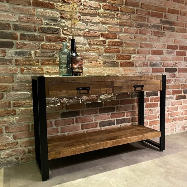 Sidetable van mangohout