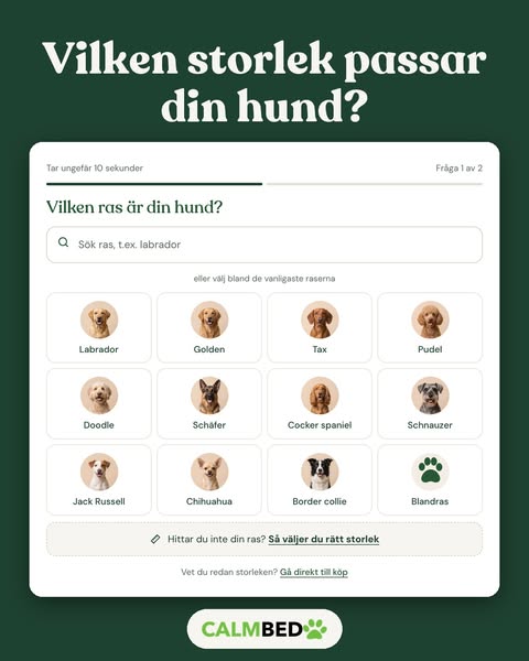 Vilken storlek passar din hund?