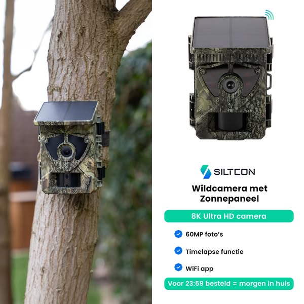 8K Wildcamera Zonder snoeren!