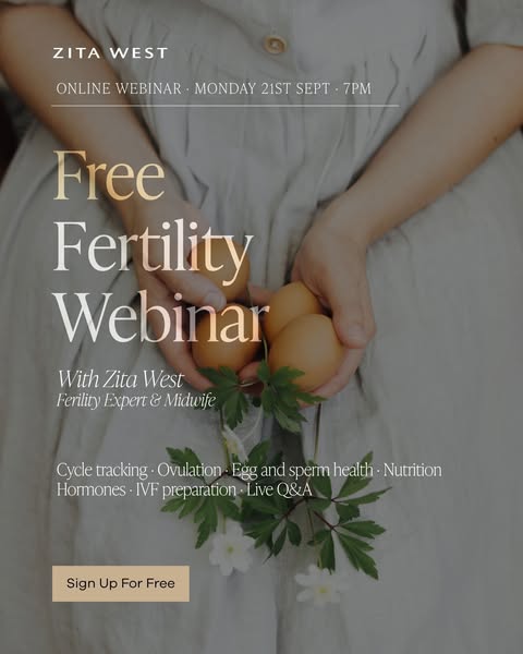 Free Webinar | How To Get Pregnant Faster With Fertility Expert Zita West