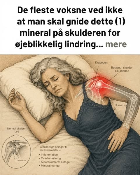 Bedste mineral til at "mindske" skuldersmerter?