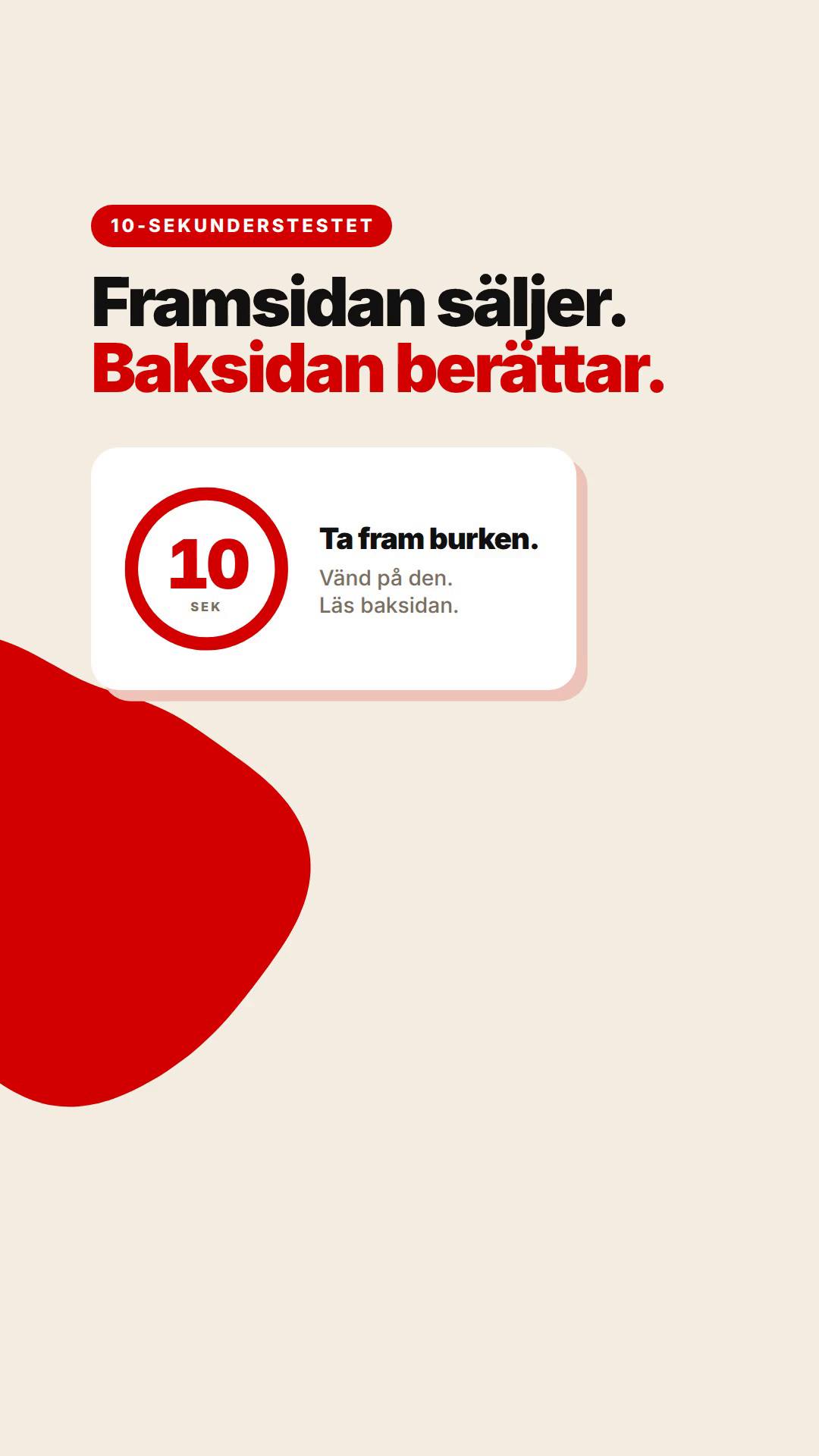 Rätt dos av rätt saker.