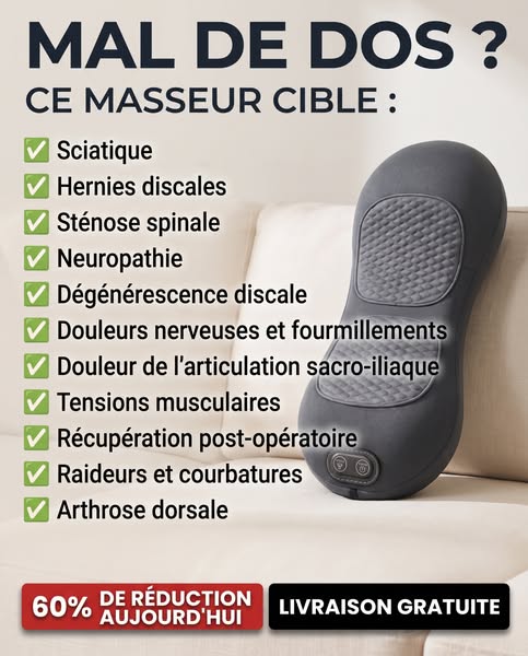 Ce masseur pour le dos s'arrache en ce moment !