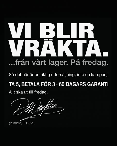 Hjälp oss att tömma lagret!