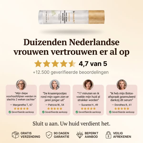 U kijkt in de spiegel en er steekt iets.
