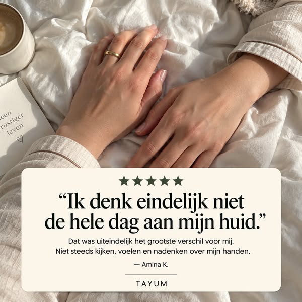 Ik denk eindelijk niet de hele dag aan mijn huid