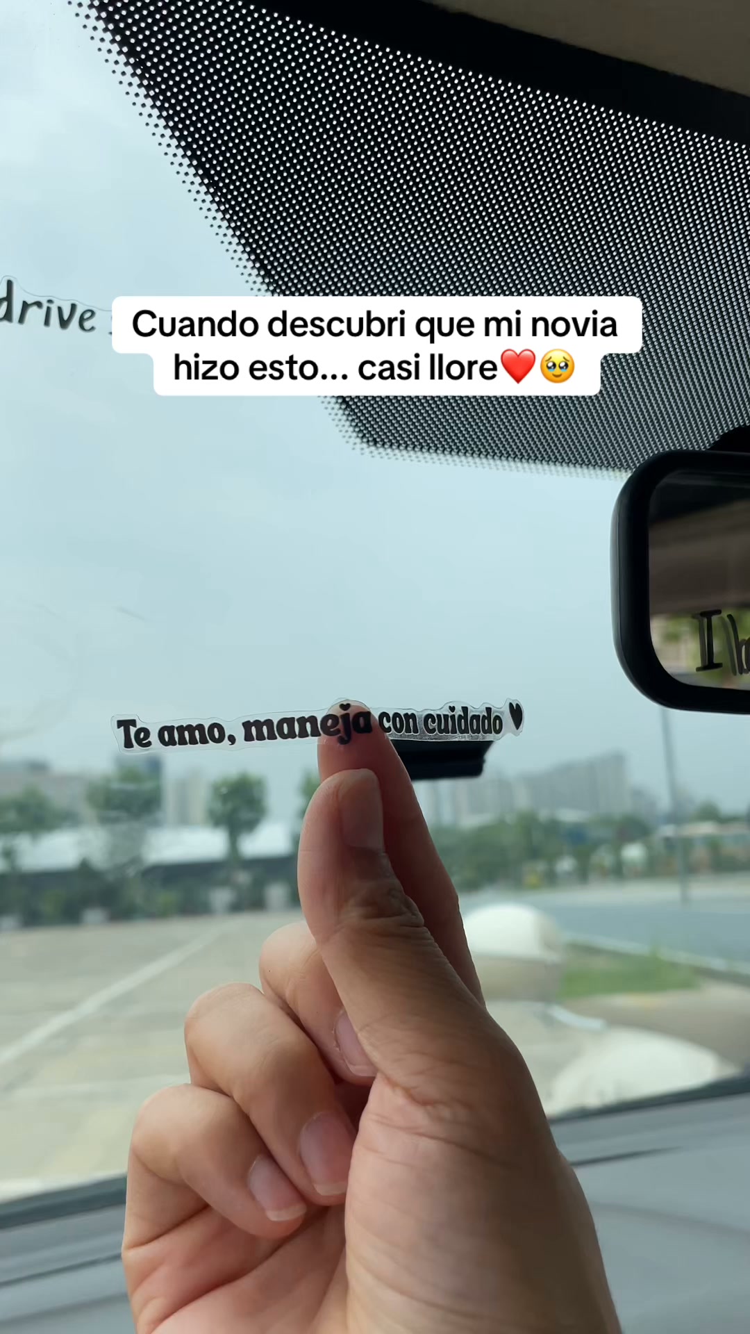 Te Amo Maneja Con Cuidado Calcomanías para Espejo Retrovisor del Auto