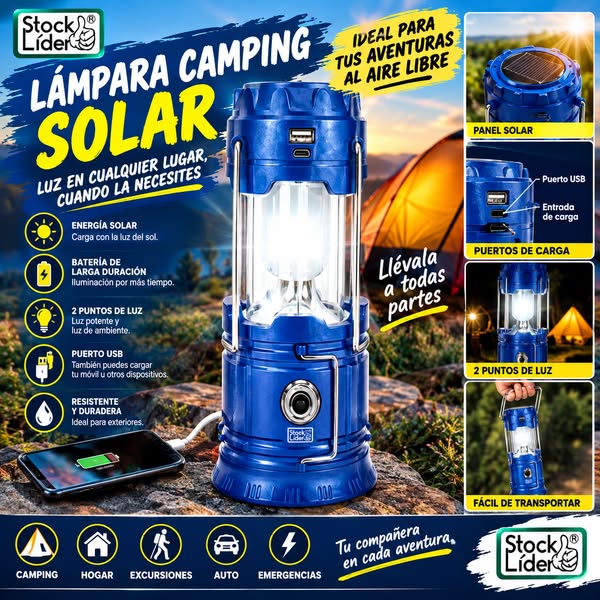 LÁMPARA LED 3 EN 1 PARA TODAS TUS AVENTURAS