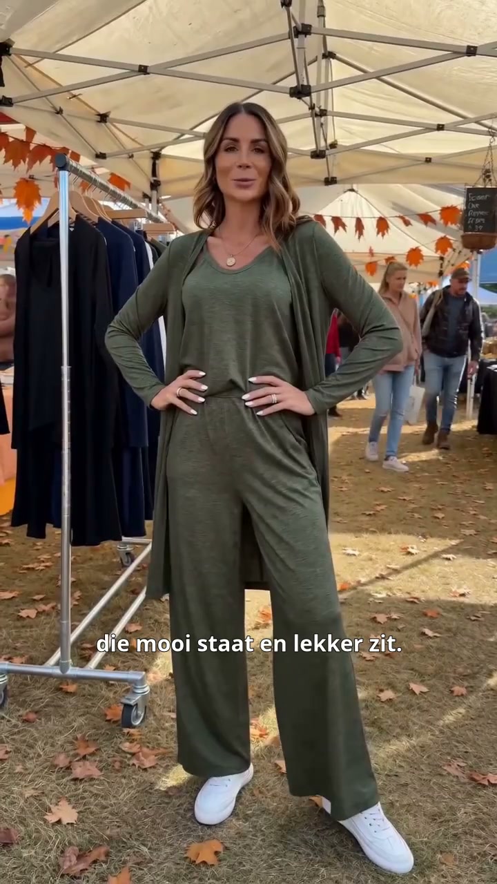 Gratis verzendingElegante 3-delige set voor dames met lange mouwen