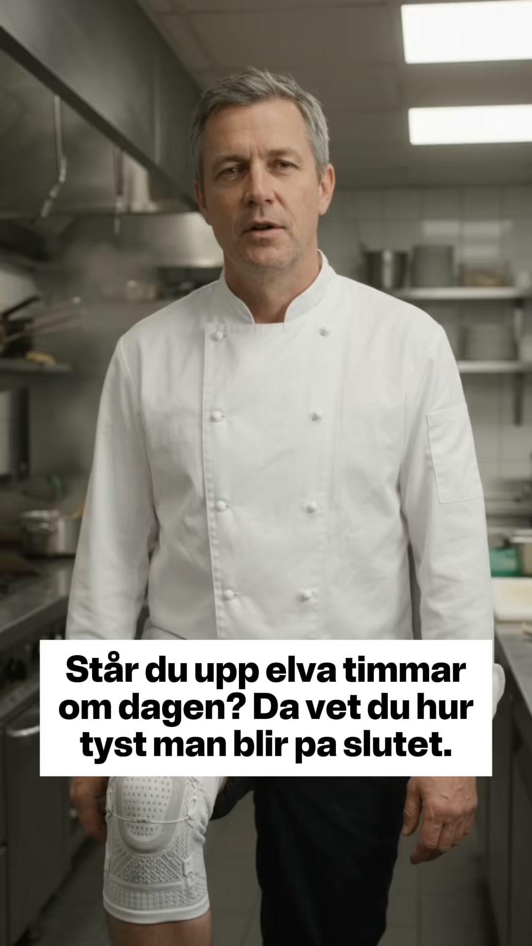 Knäortos med justerbart stöd