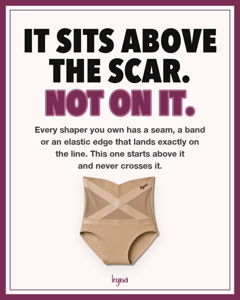 It sits above the scar, not on it.