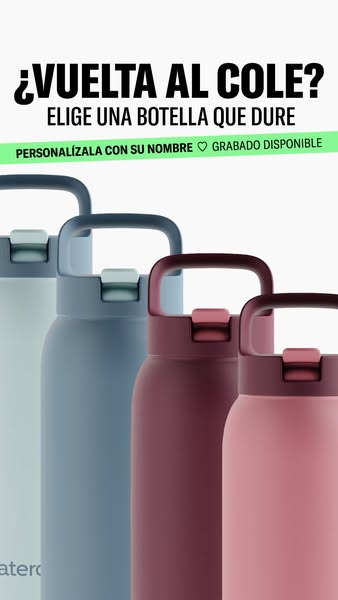 Nuevo curso = nueva botella de agua.