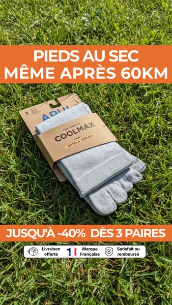 Pieds au sec, même après 60km