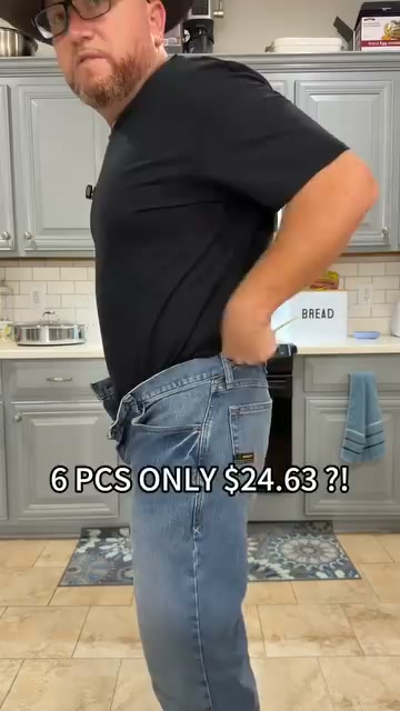 $4.11 Each | Men's Relaxed Stretch Boot-Cut Jeans