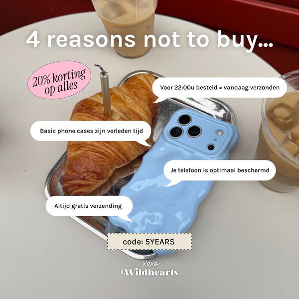5 jaar jubileum — 20% korting