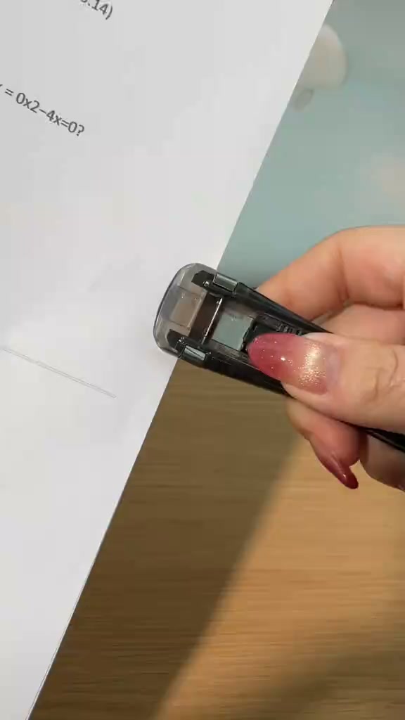 Portable Binder Clip Stapler