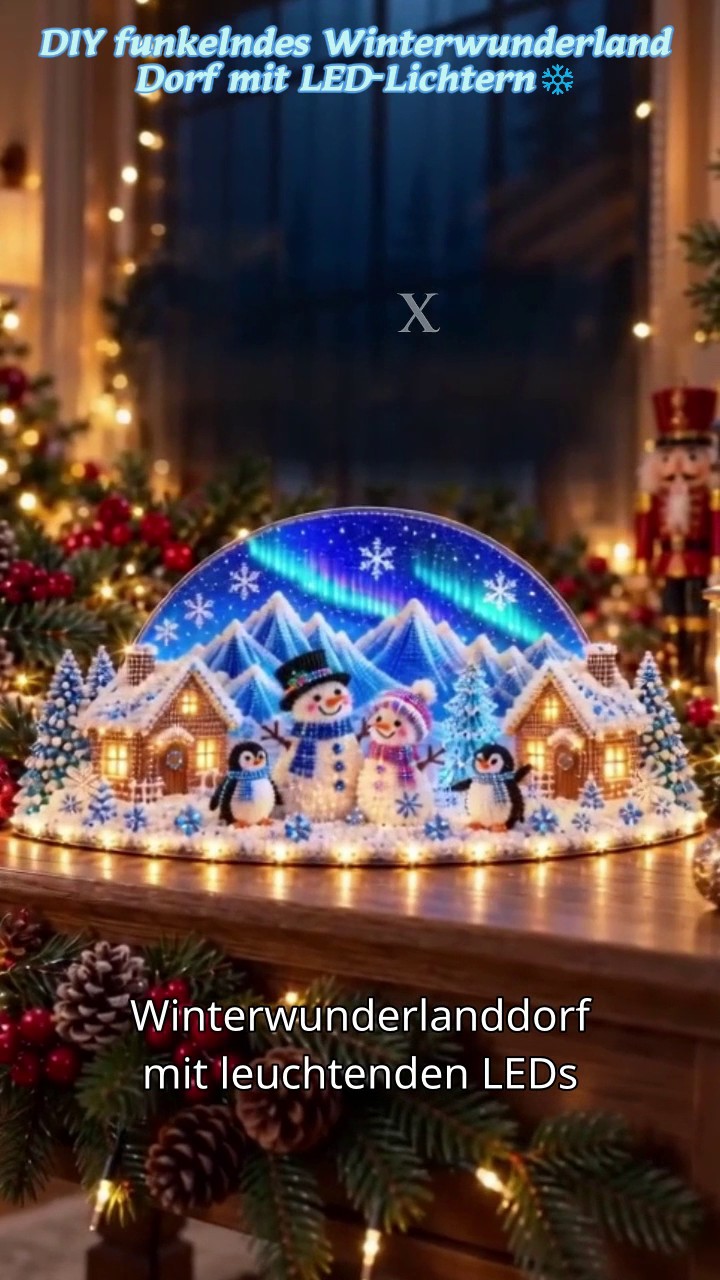 DIY-Winterdorf – Stück für Stück entsteht Weihnachtszauber