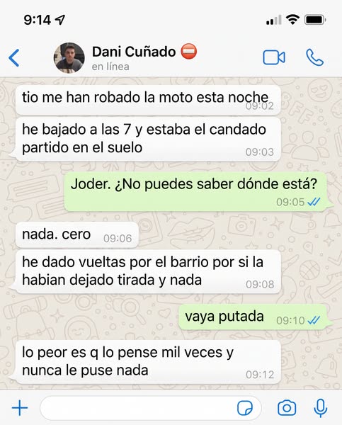 "Lo pensé mil veces y nunca le puse nada."