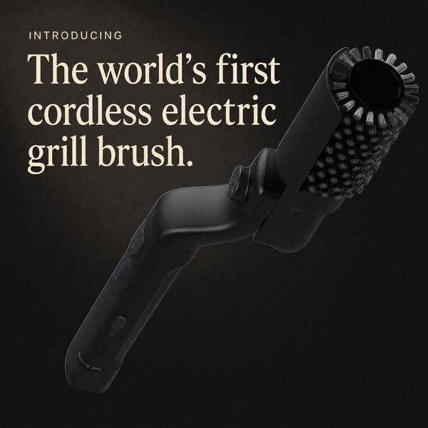 The First Cordless Electric Grill Brush | 50% Off