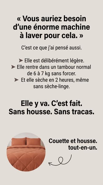 EasySleep® – La couette 2-en-1 à séchage rapide qui remplace vos draps