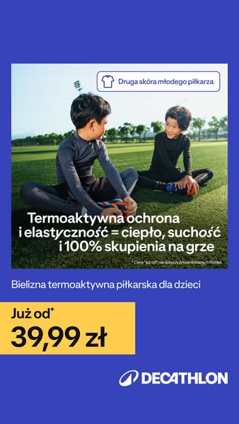 Bielizna termoaktywna piłkarska dla dzieci | Już od 39,99 zł