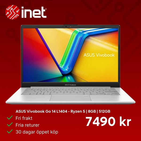 ASUS Vivobook Go 14 L1404 - Ryzen 5 | 8GB | 512GB