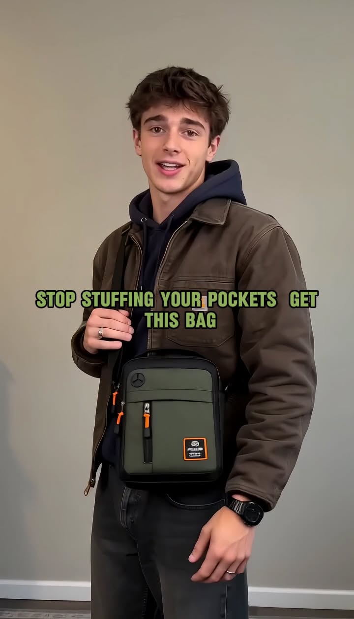 2026 Sale — Over 34200 Sold! Men's Lightweight Oxford Shoulder Crossbody Bag｜Water-resistant Multi-Pocket Commuter Sling Bag