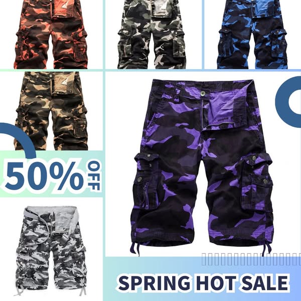 Men's Outdoor camouflage Cargo Shorts