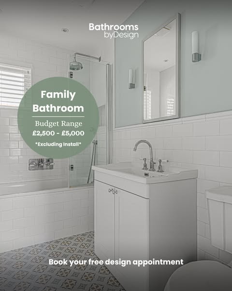 Family Bathrooms From £2,500