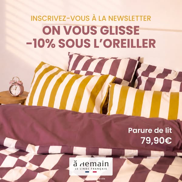 10 % sur votre première commande