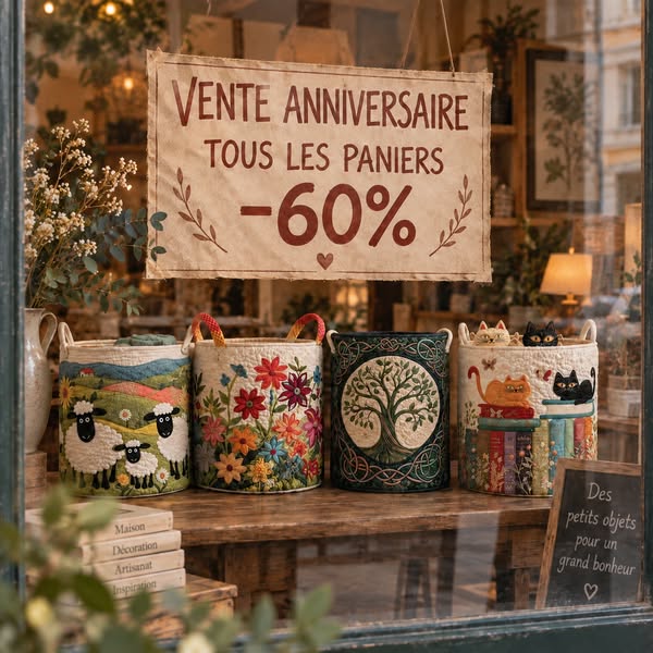 Vente Anniversaire : -60 % sur tous les paniers
