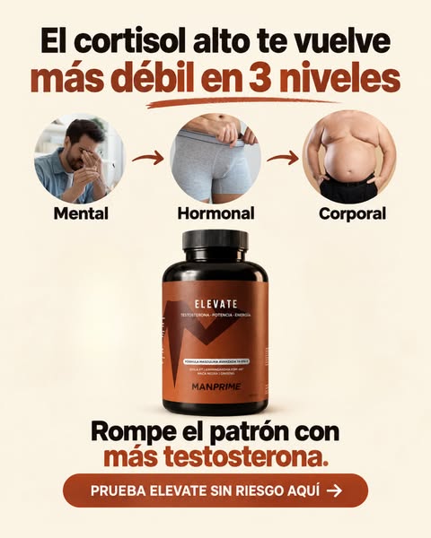 Bajar cortisol y subir testosterona. A la vez.