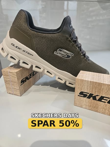 50% på Skechers