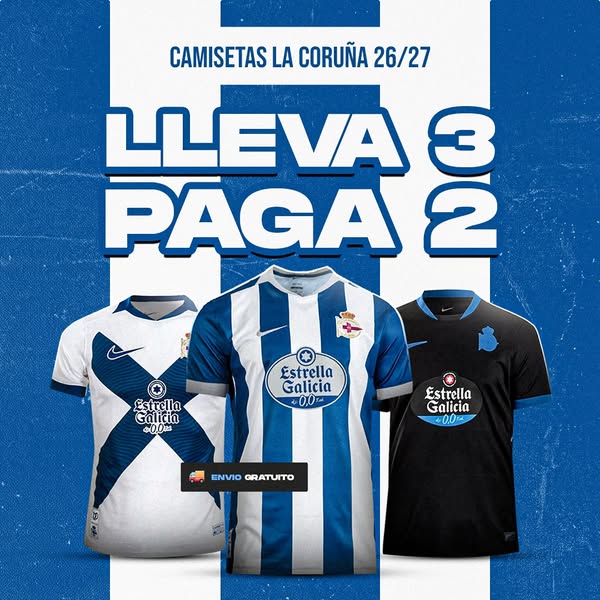 Camisetas del Depor 26/27