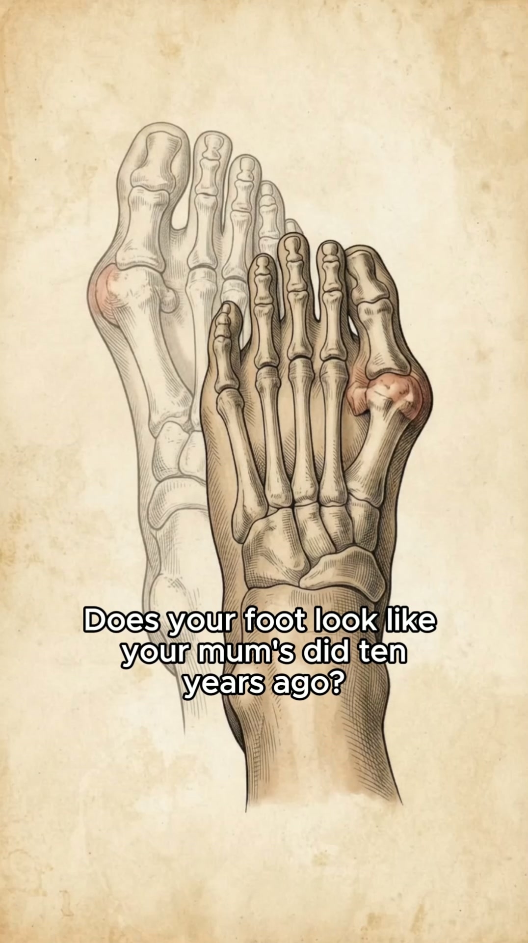 Does your foot look like your mum’s did?